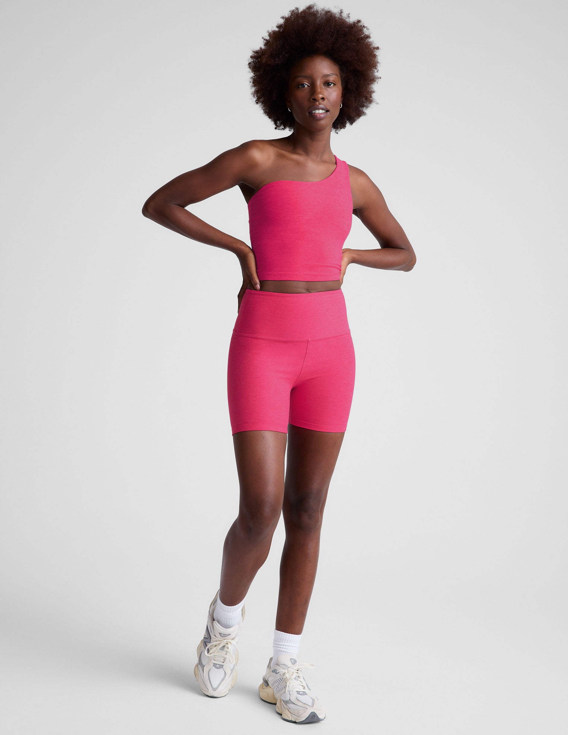 Spacedye™ Keep Pace 5" Short - Vivid Pink Heather