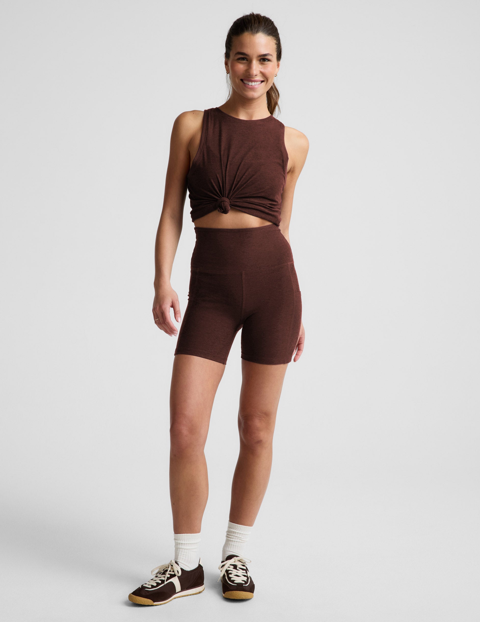 Spacedye™ Keep Pace 5" Pocket Short - Iced Mocha Heather