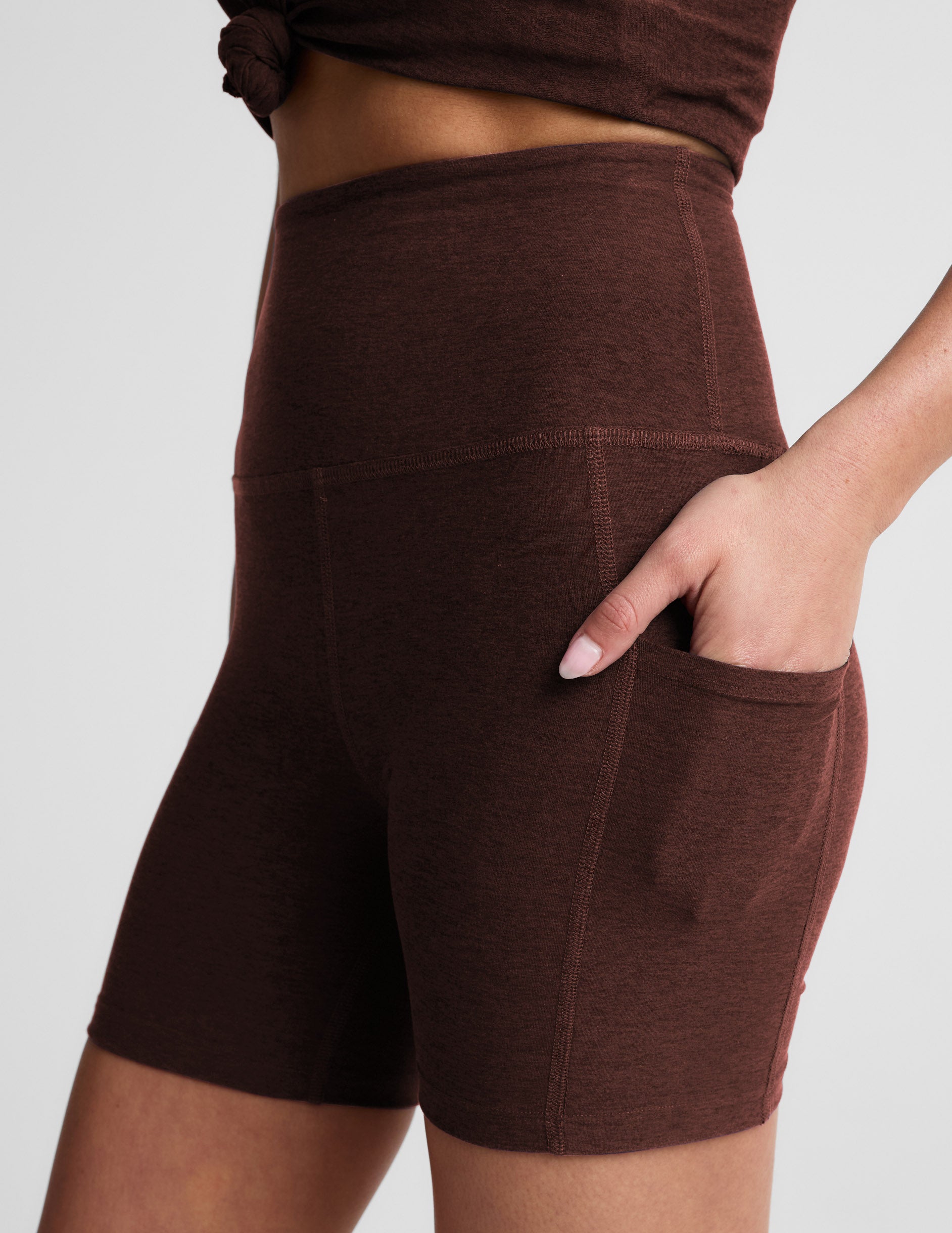 Spacedye™ Keep Pace 5" Pocket Short - Iced Mocha Heather