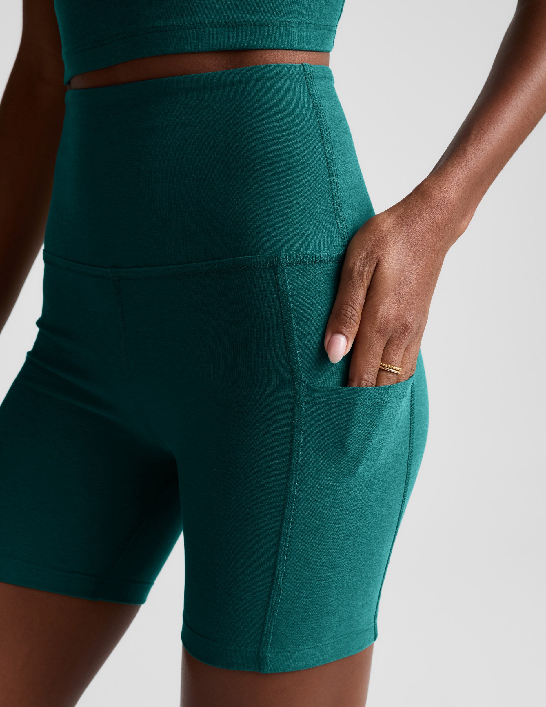 Spacedye™ Keep Pace 5" Pocket Short - Teal Sea Heather