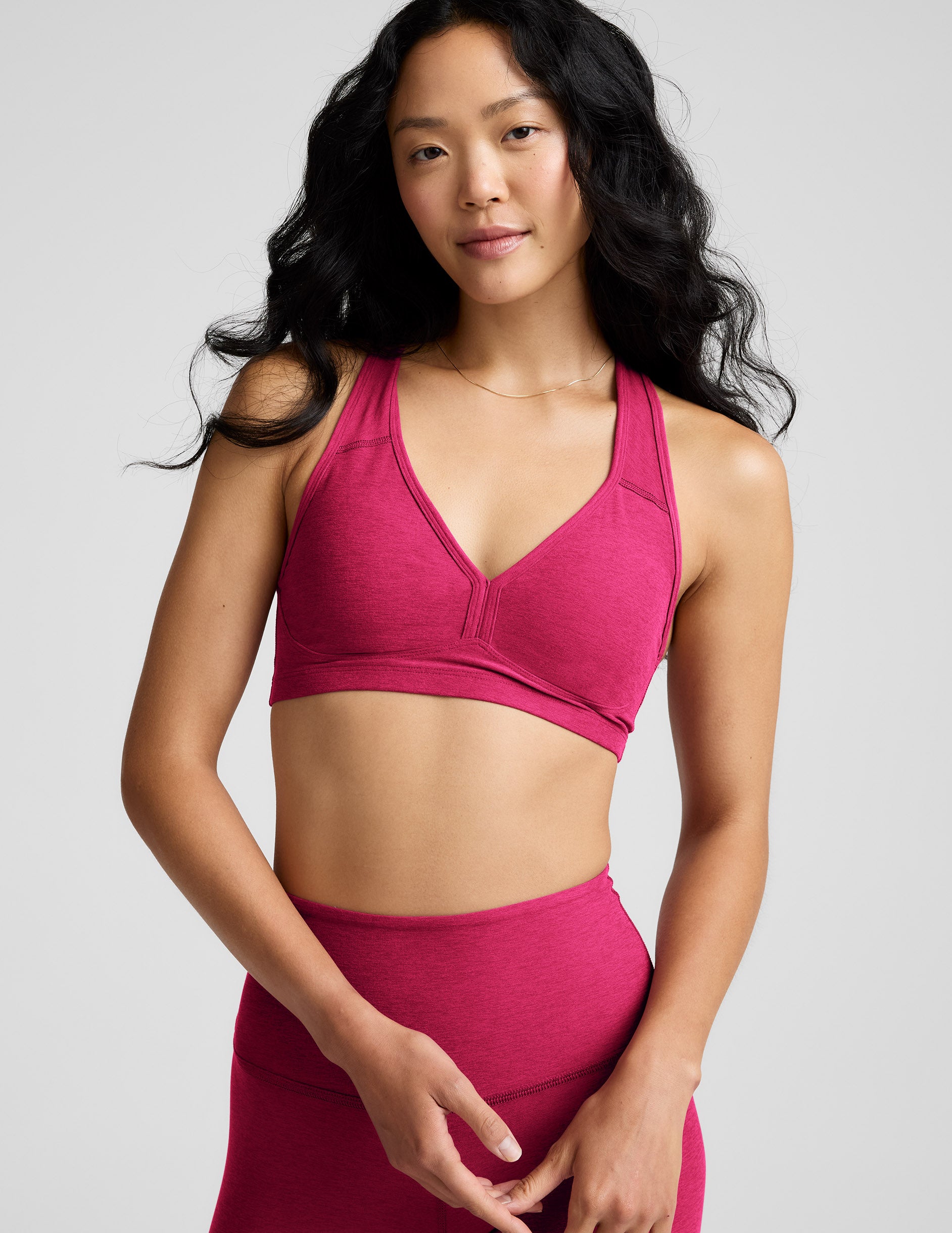 Spacedye™ Lift Your Spirits Bra - Berry Red Heather