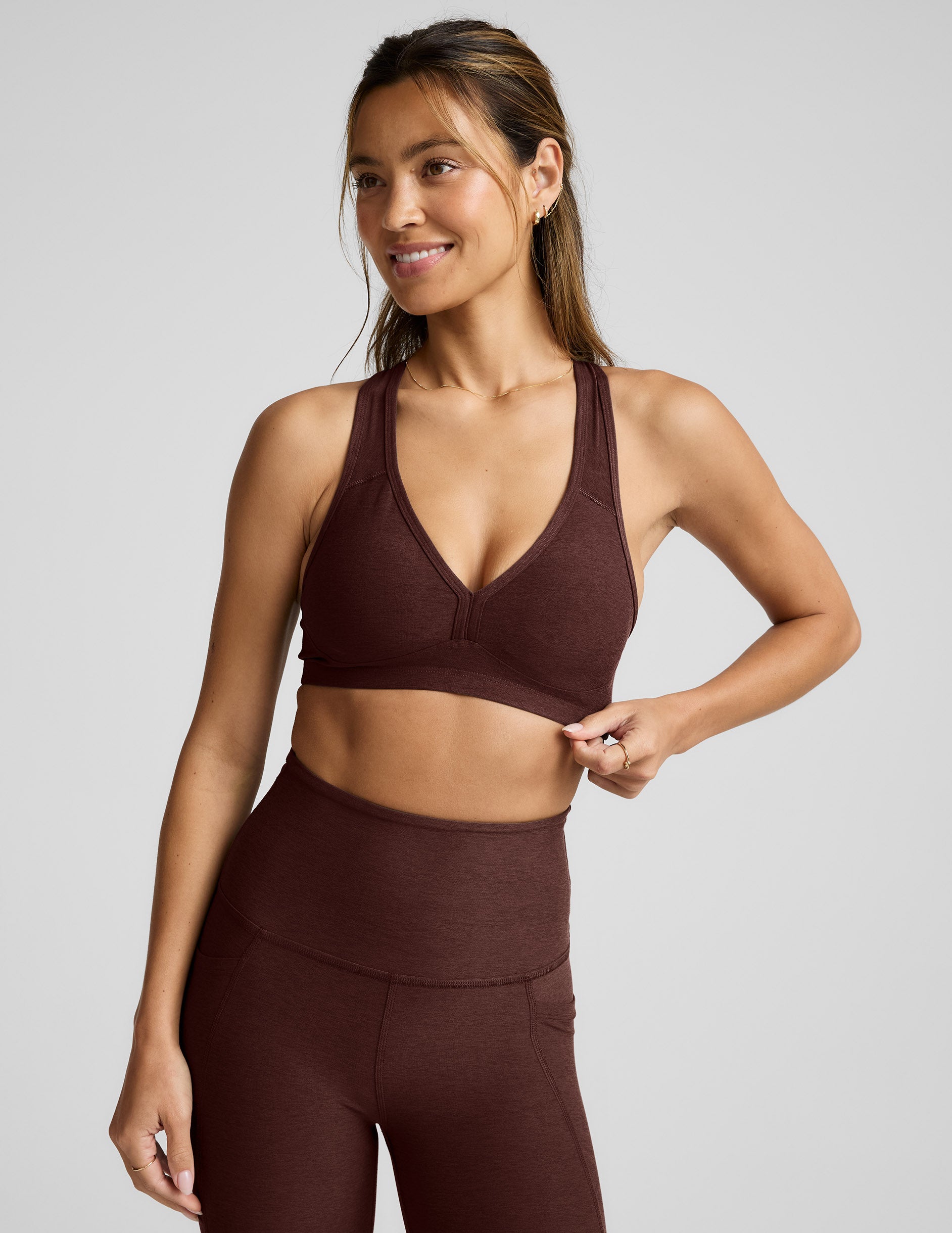 Spacedye™ Lift Your Spirits Bra - Iced Mocha Heather