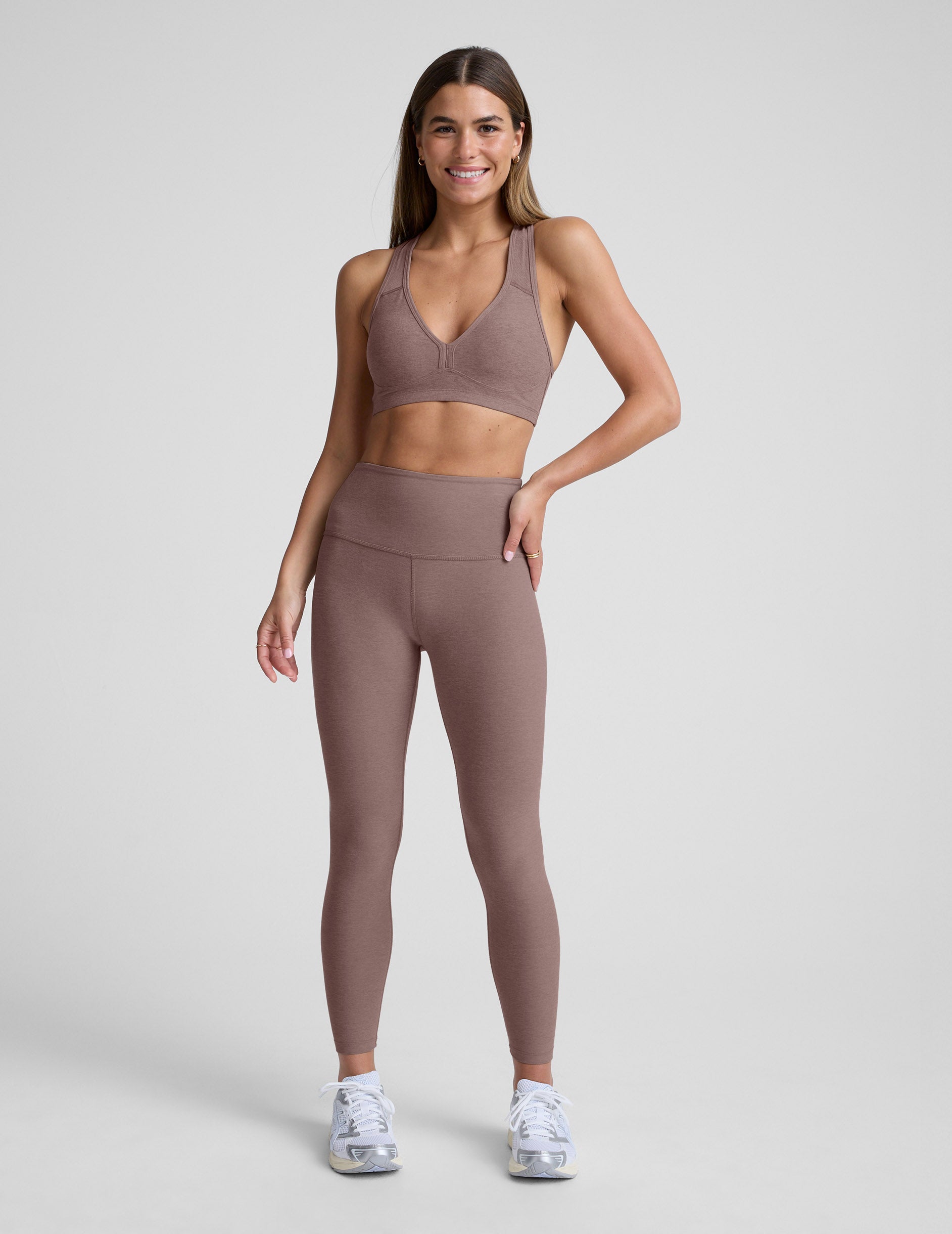 Spacedye™ Lift Your Spirits Bra - Rosey Taupe Heather