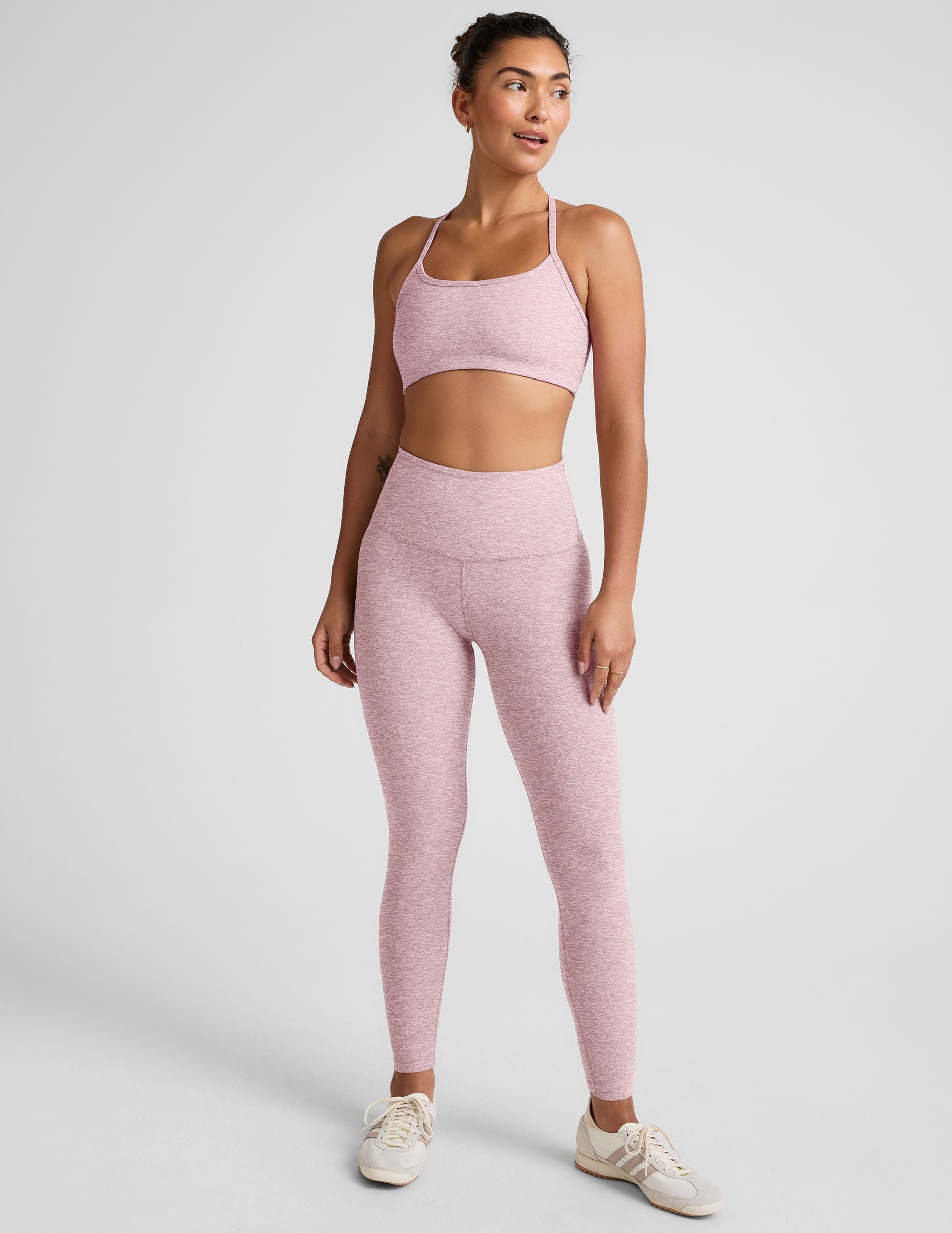 Spacedye™ Slim Racerback Bra - Blush Blooms Heather