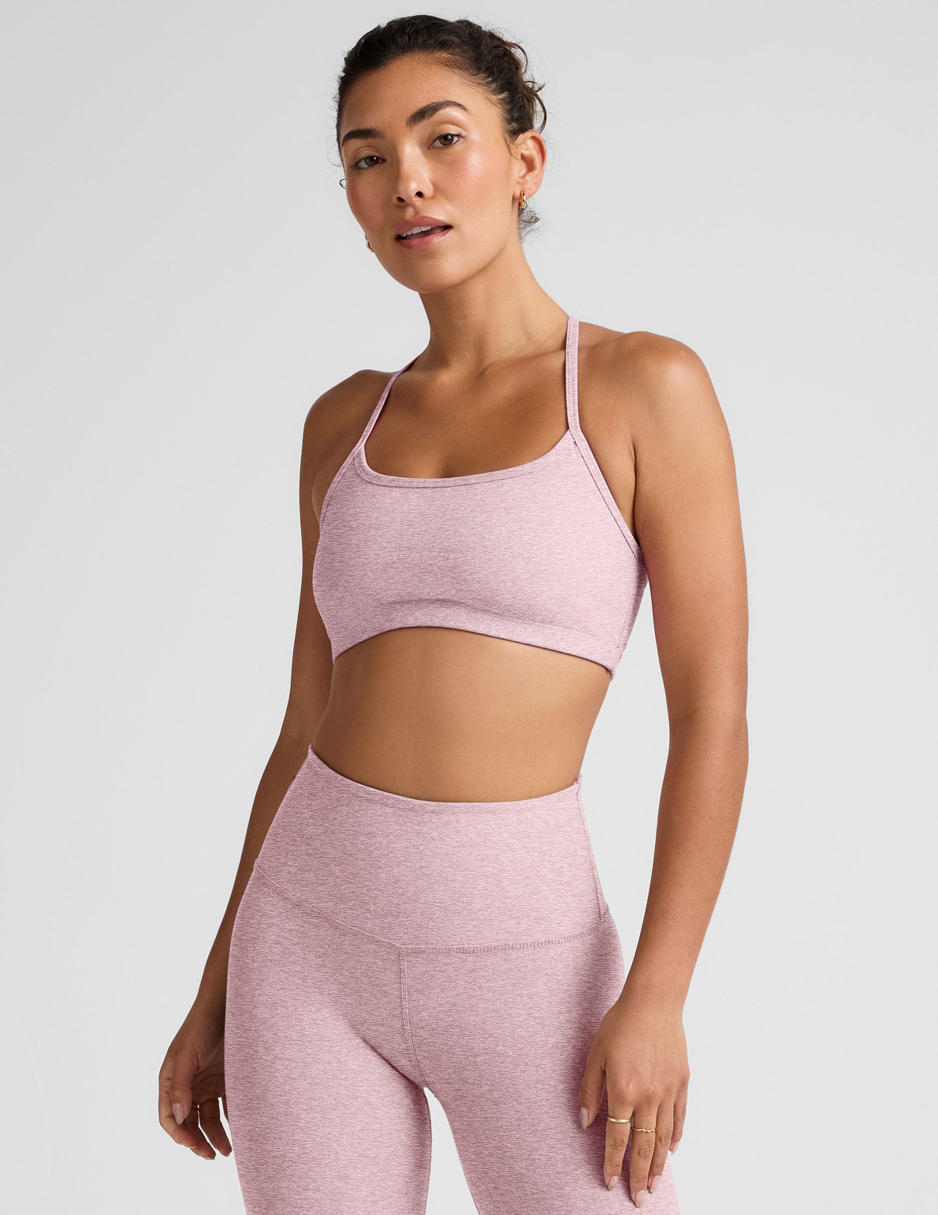 Spacedye™ Slim Racerback Bra - Blush Blooms Heather