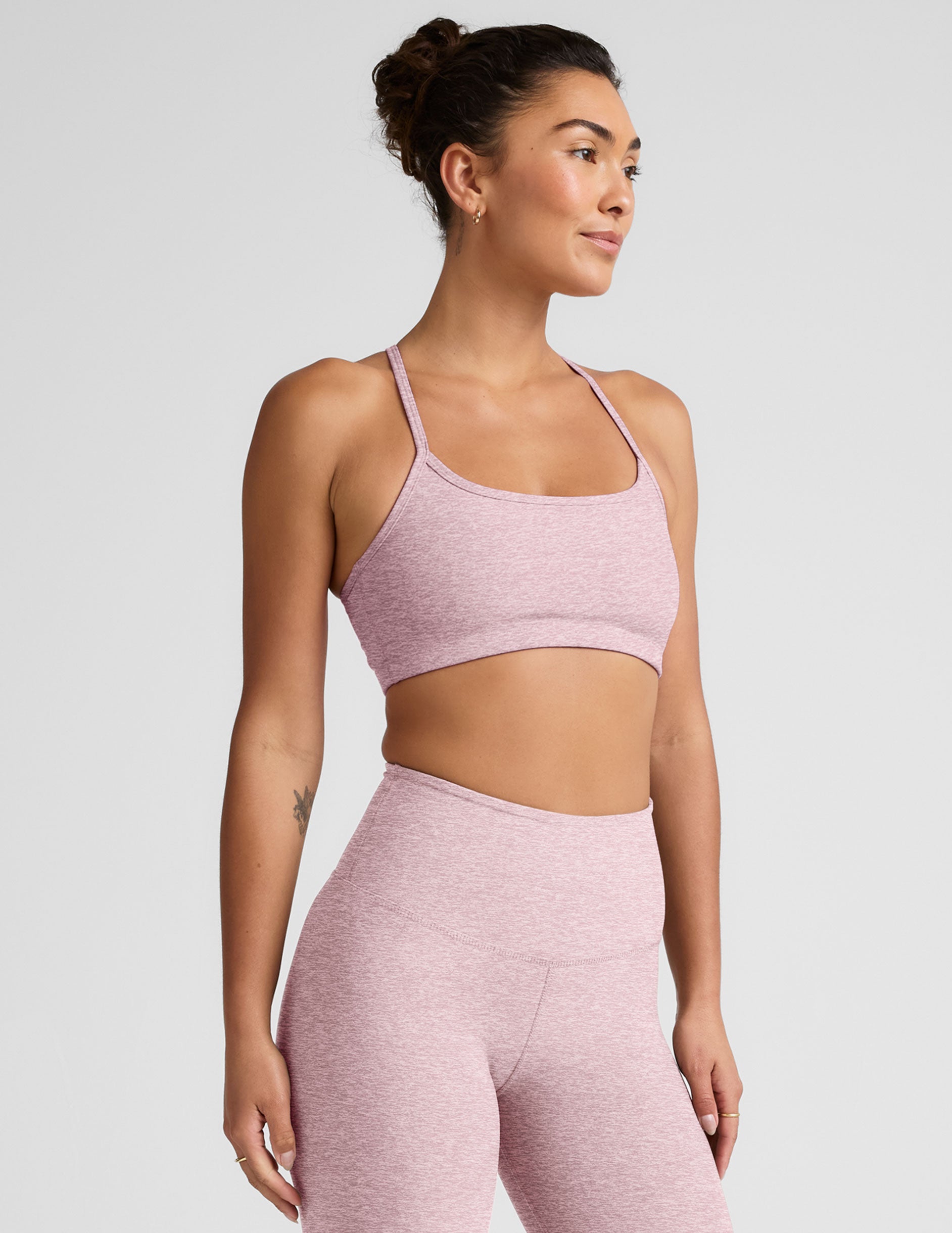 Spacedye™ Slim Racerback Bra - Blush Blooms Heather