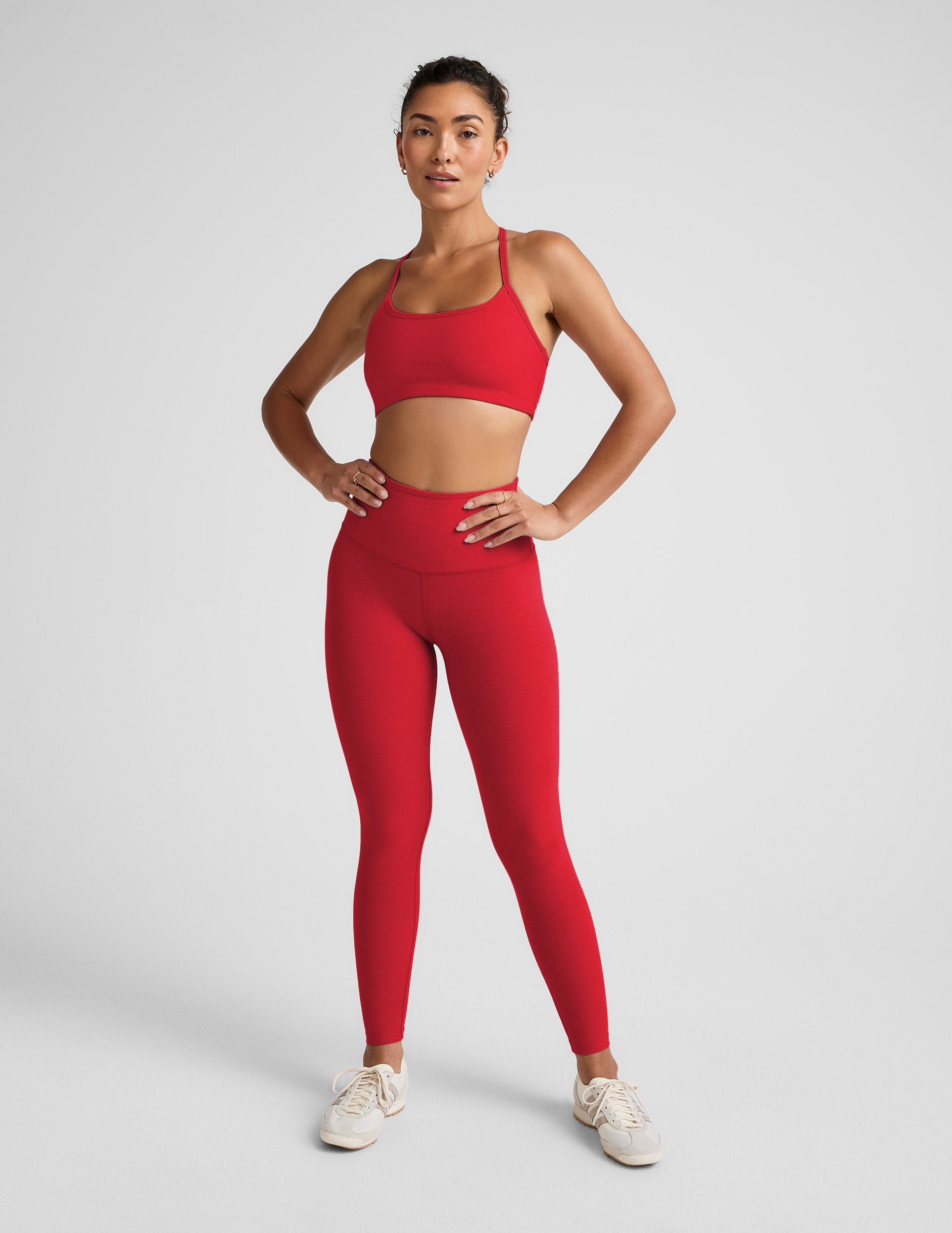 Spacedye™ Slim Racerback Bra - Chili Red Heather