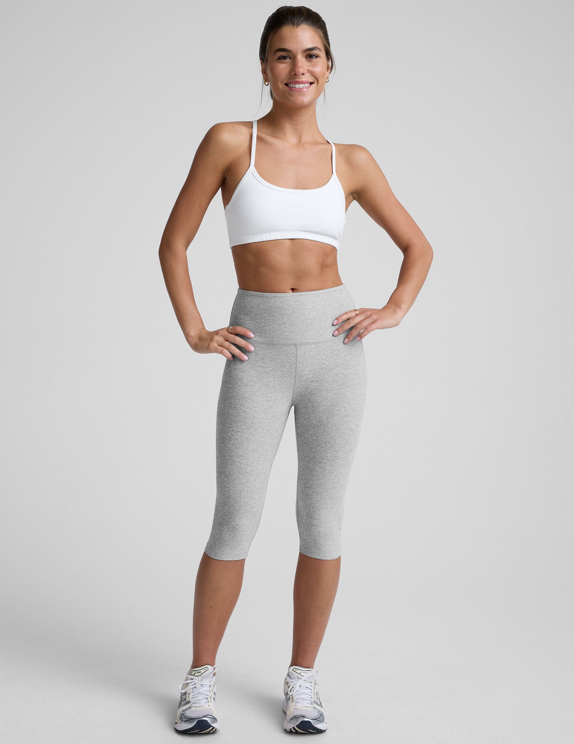 Spacedye™ Slim Racerback Bra - Cloud White