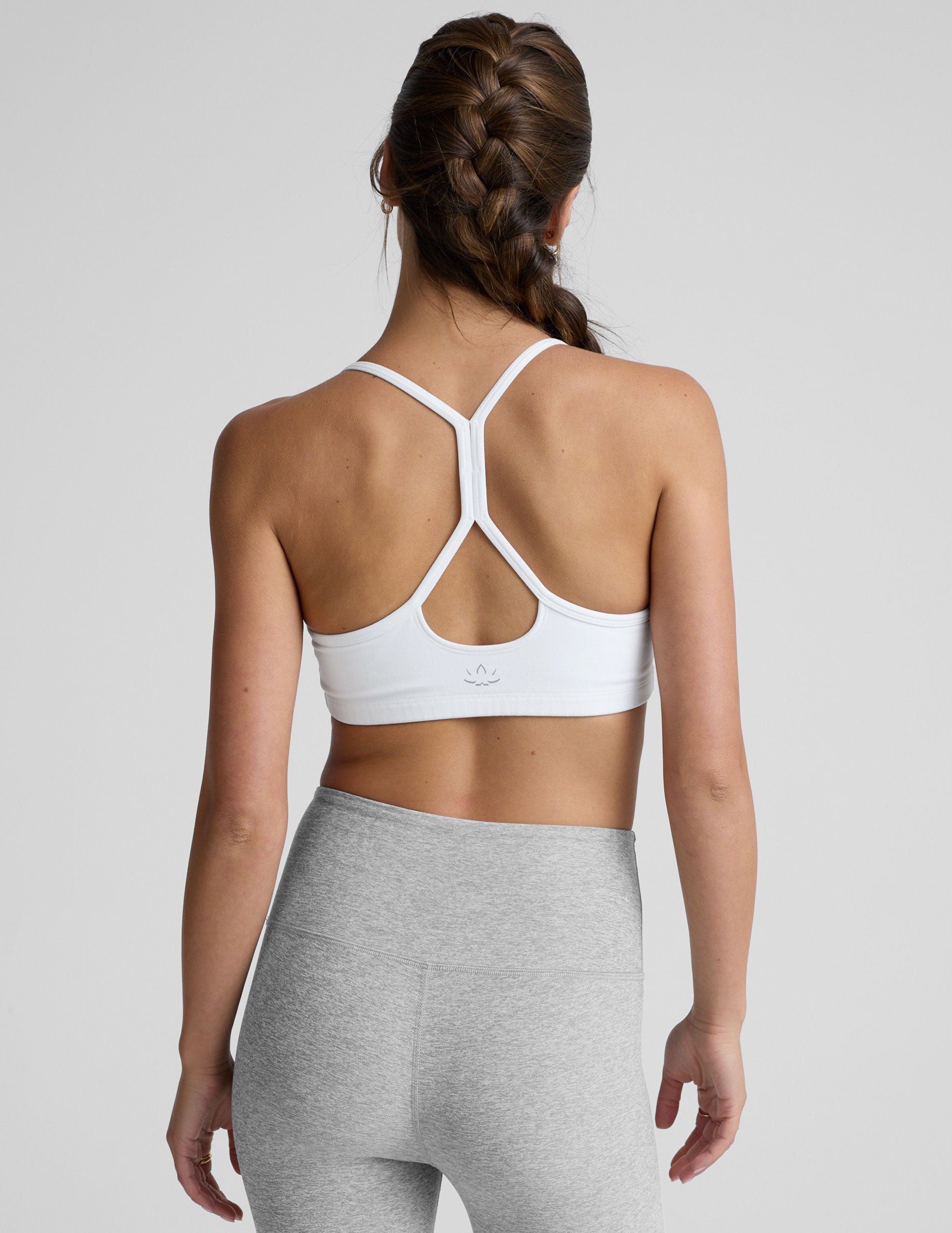 Spacedye™ Slim Racerback Bra - Cloud White