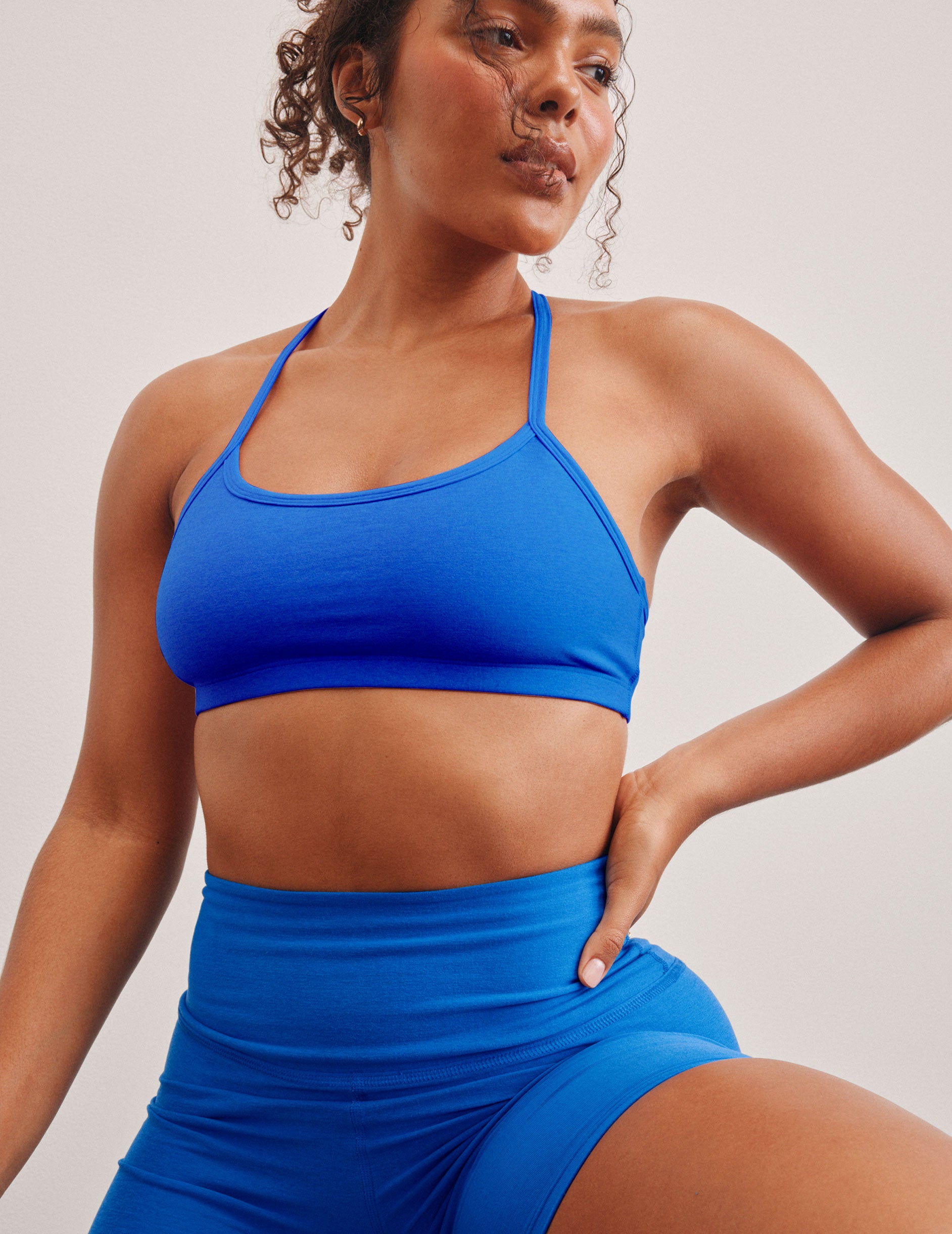 Spacedye™ Slim Racerback Bra - Court Blue Heather