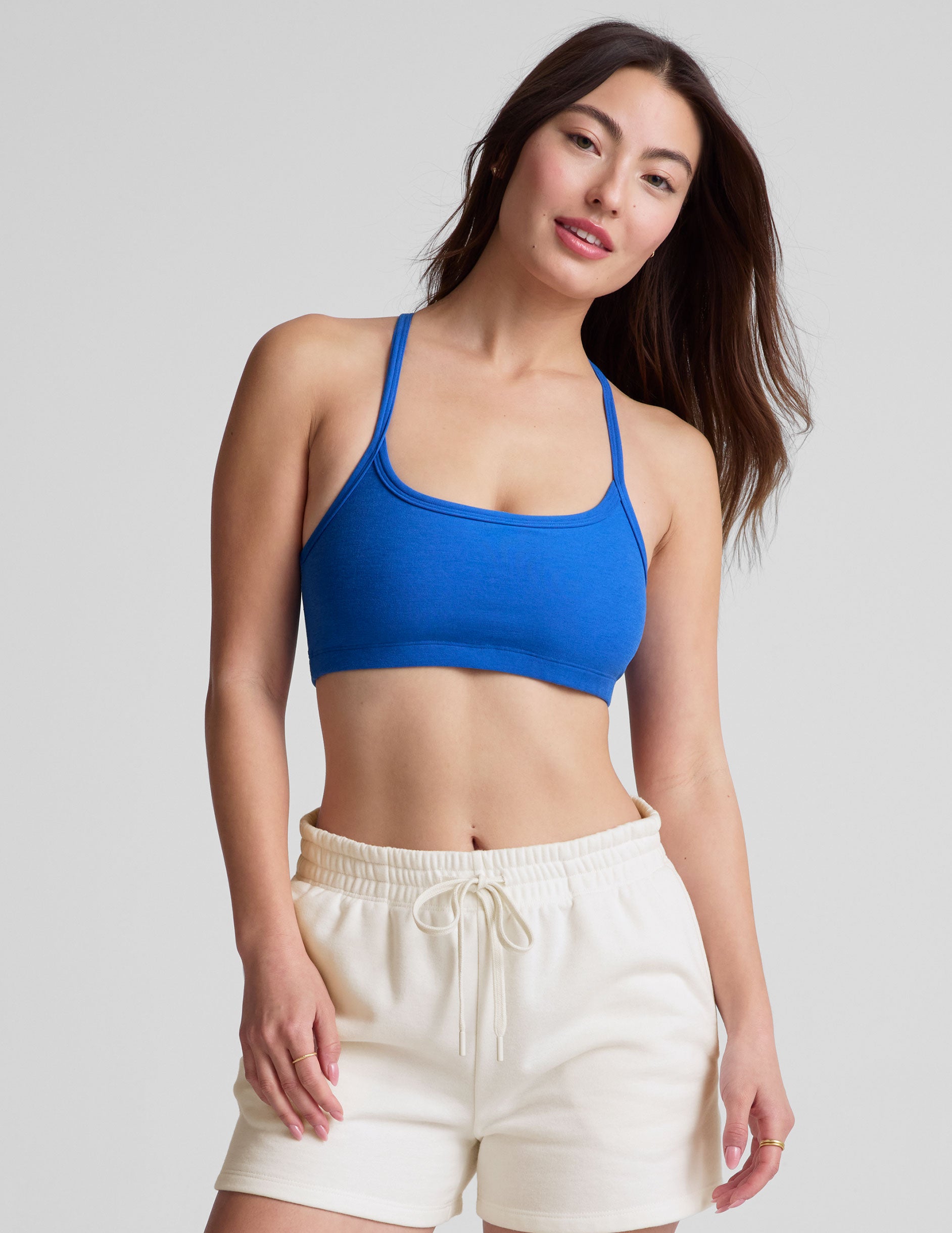 Spacedye™ Slim Racerback Bra - Court Blue Heather