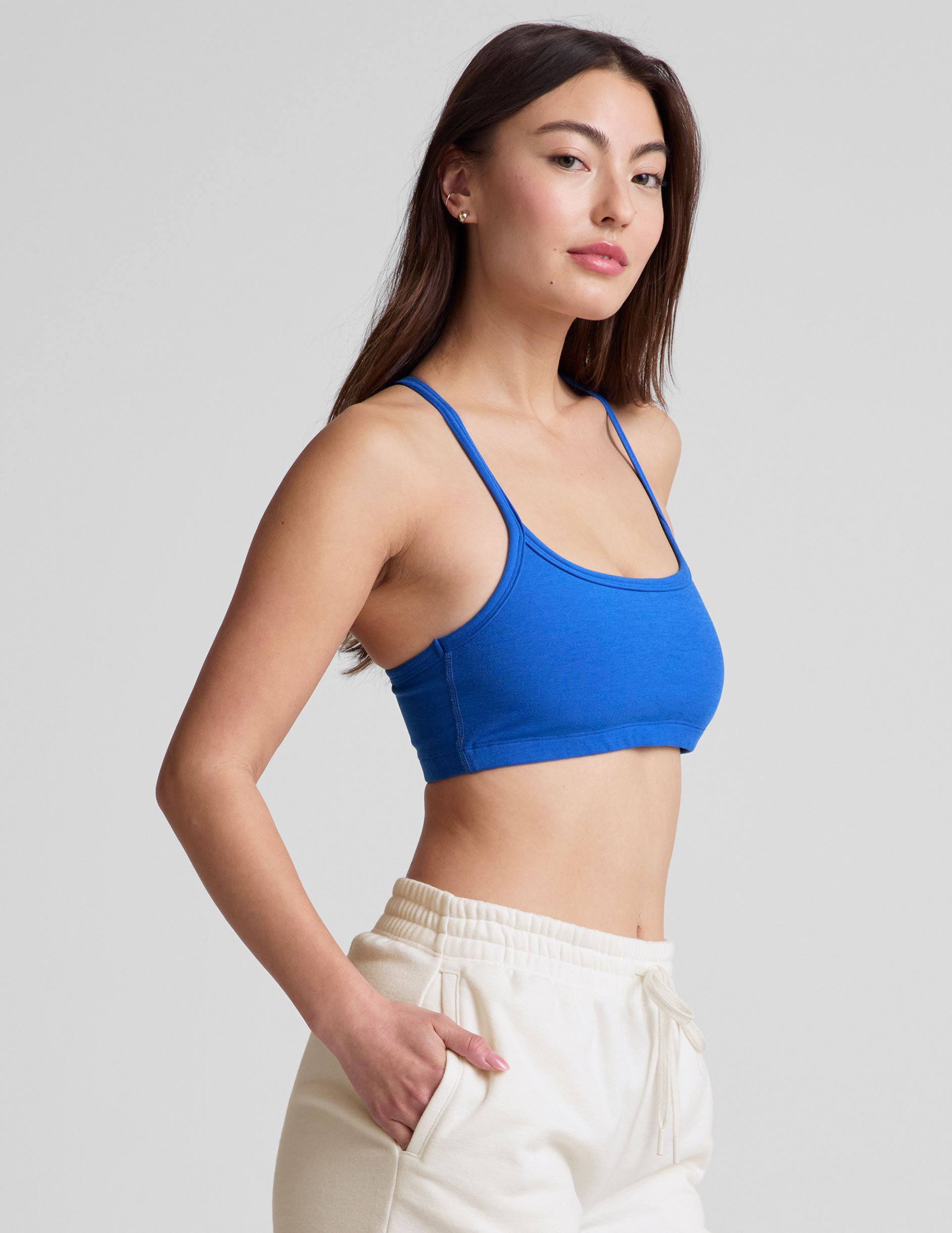 Spacedye™ Slim Racerback Bra - Court Blue Heather