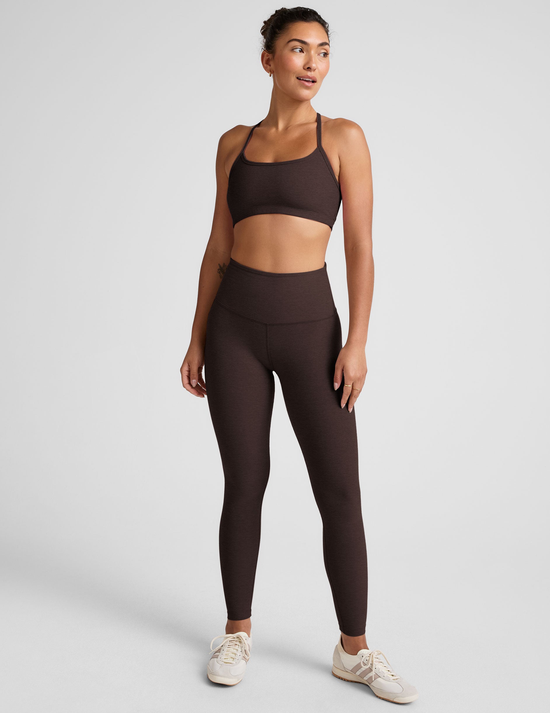 Spacedye™ Slim Racerback Bra - Dark Chocolate Heather