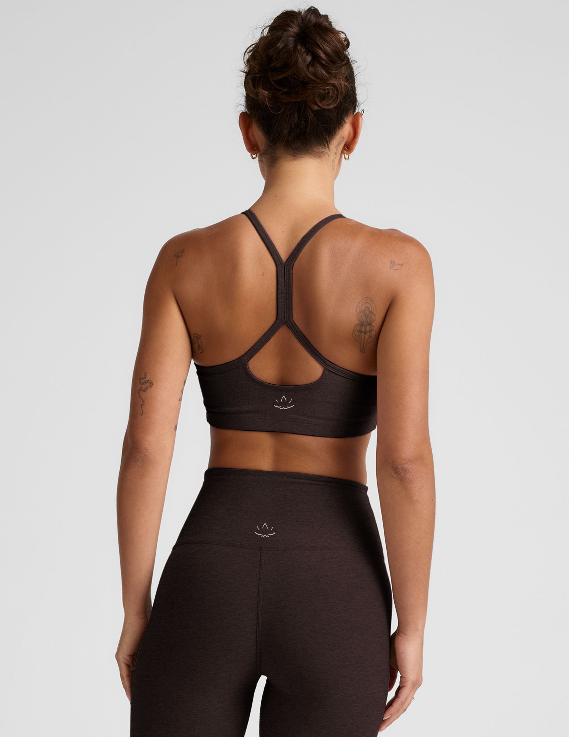 Spacedye™ Slim Racerback Bra - Dark Chocolate Heather