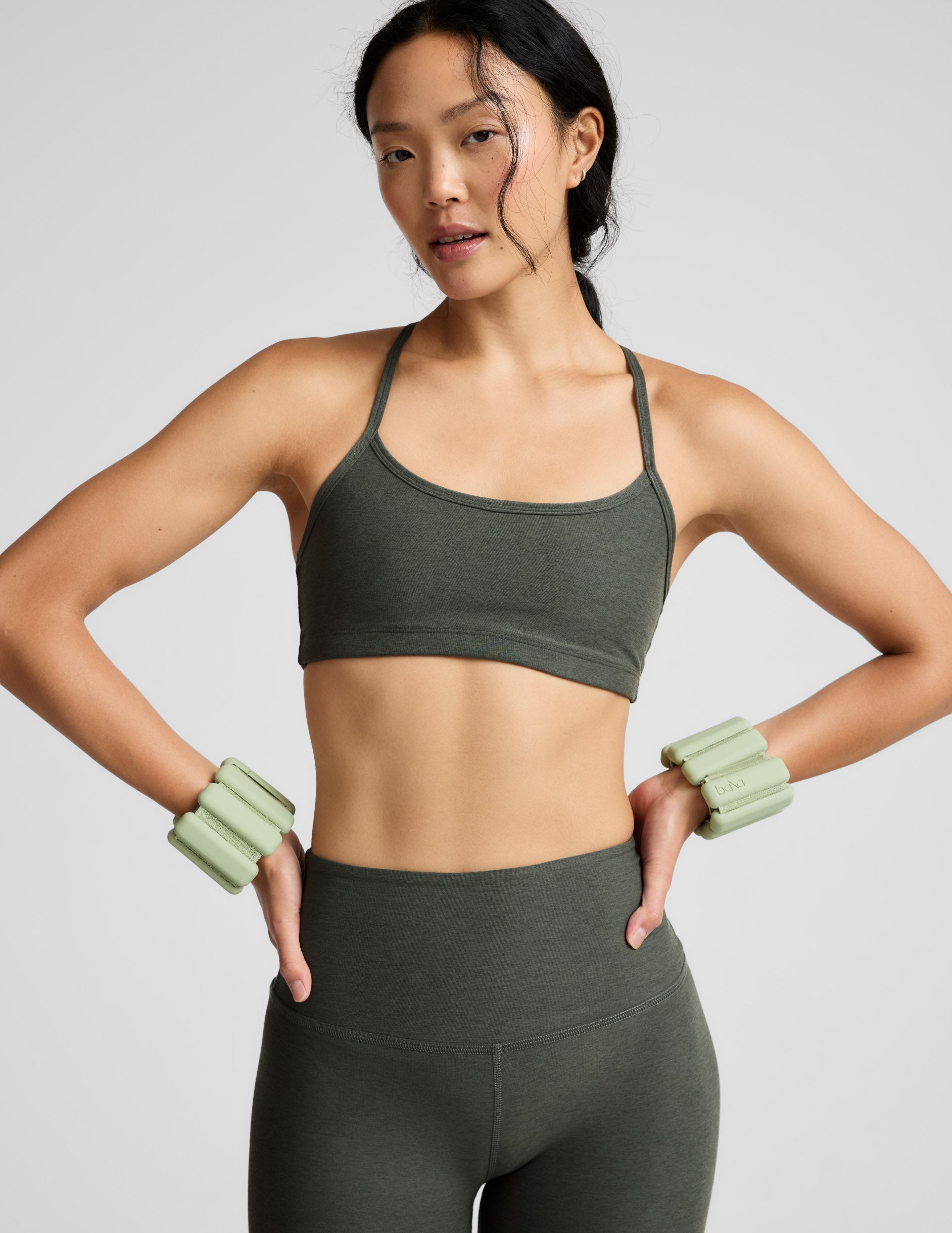 Spacedye™ Slim Racerback Bra - Dusty Forest Heather