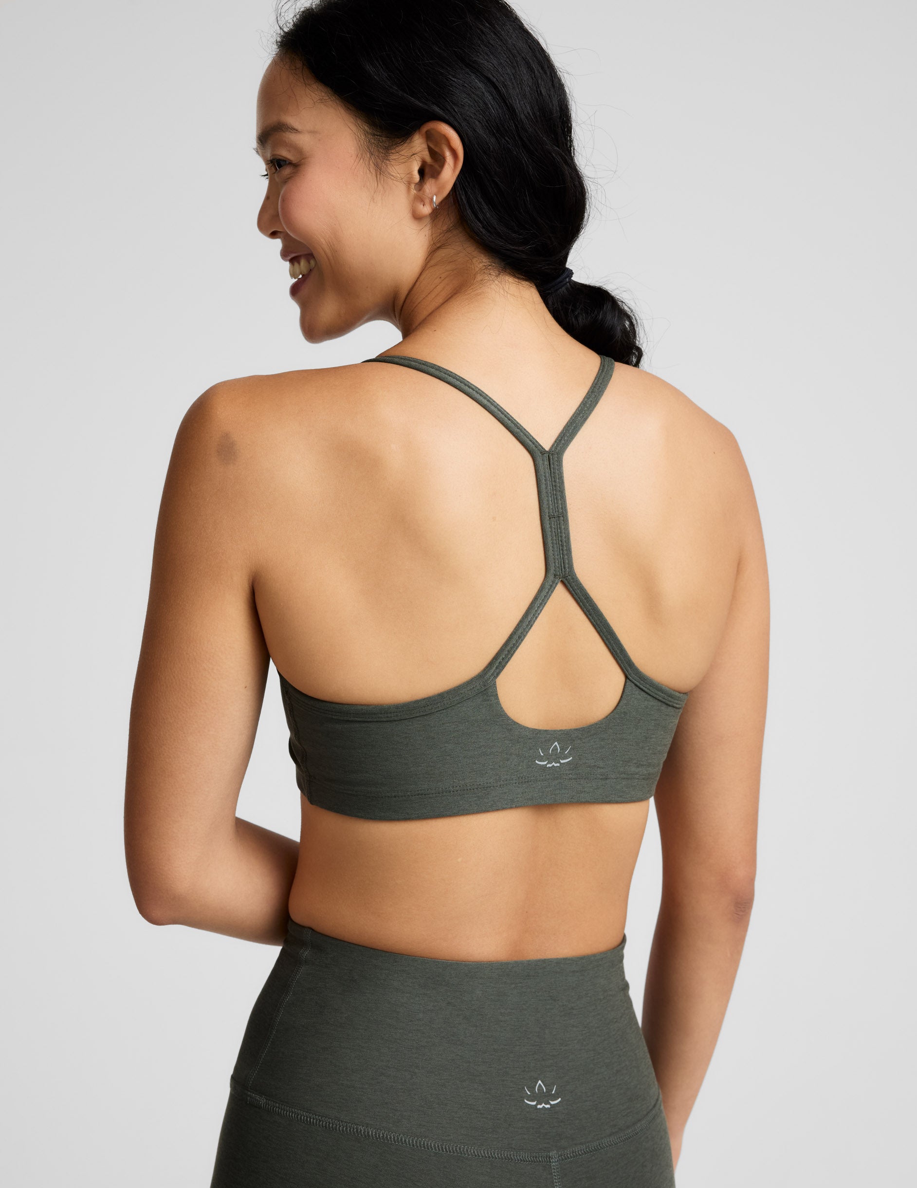 Spacedye™ Slim Racerback Bra - Dusty Forest Heather