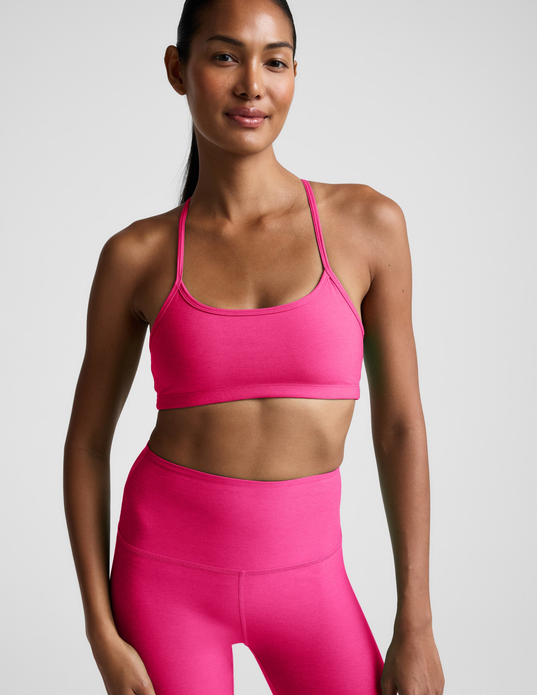 Spacedye™ Slim Racerback Bra - Pink Glow Heather
