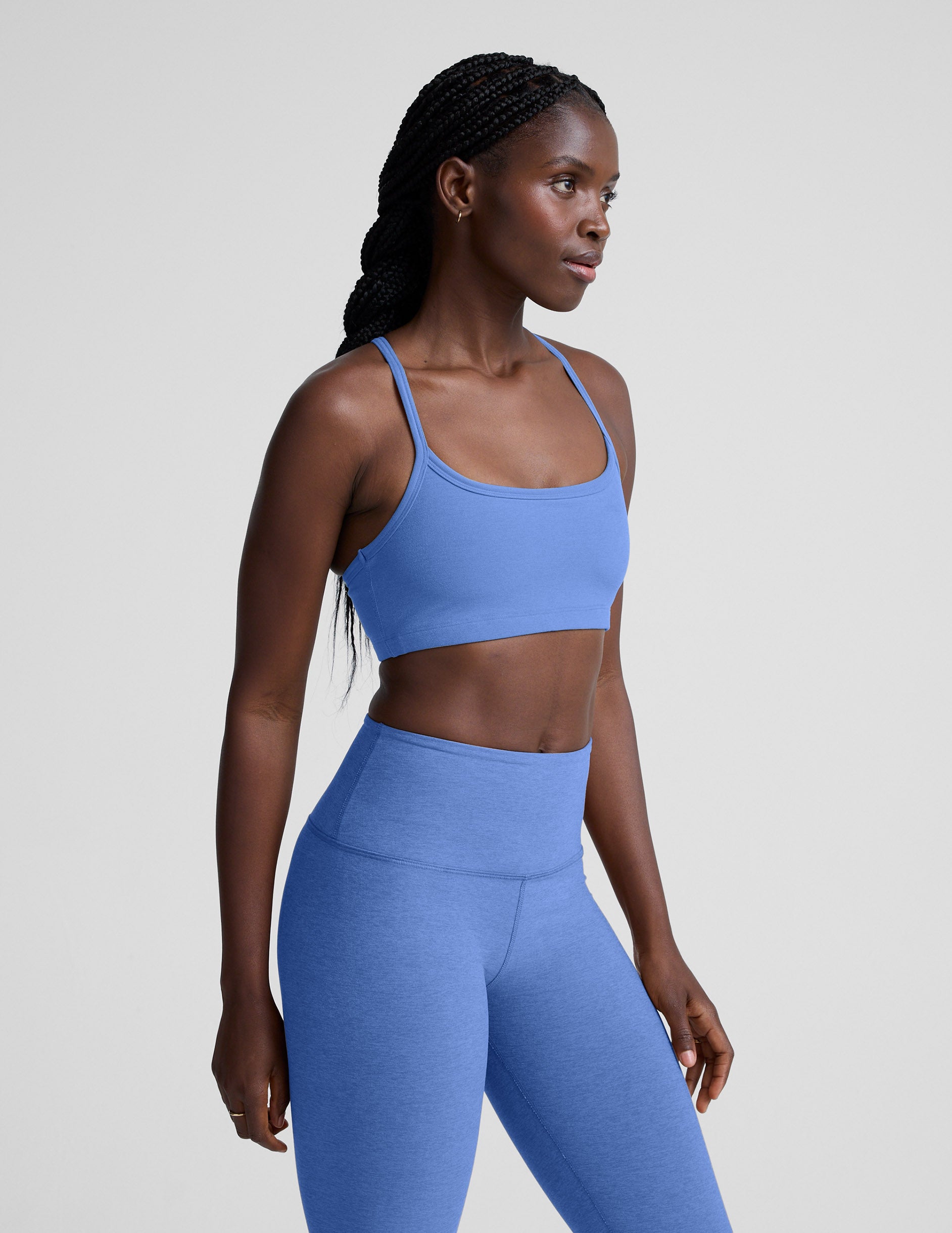 Spacedye™ Slim Racerback Bra - Wild Flower Blue Heather