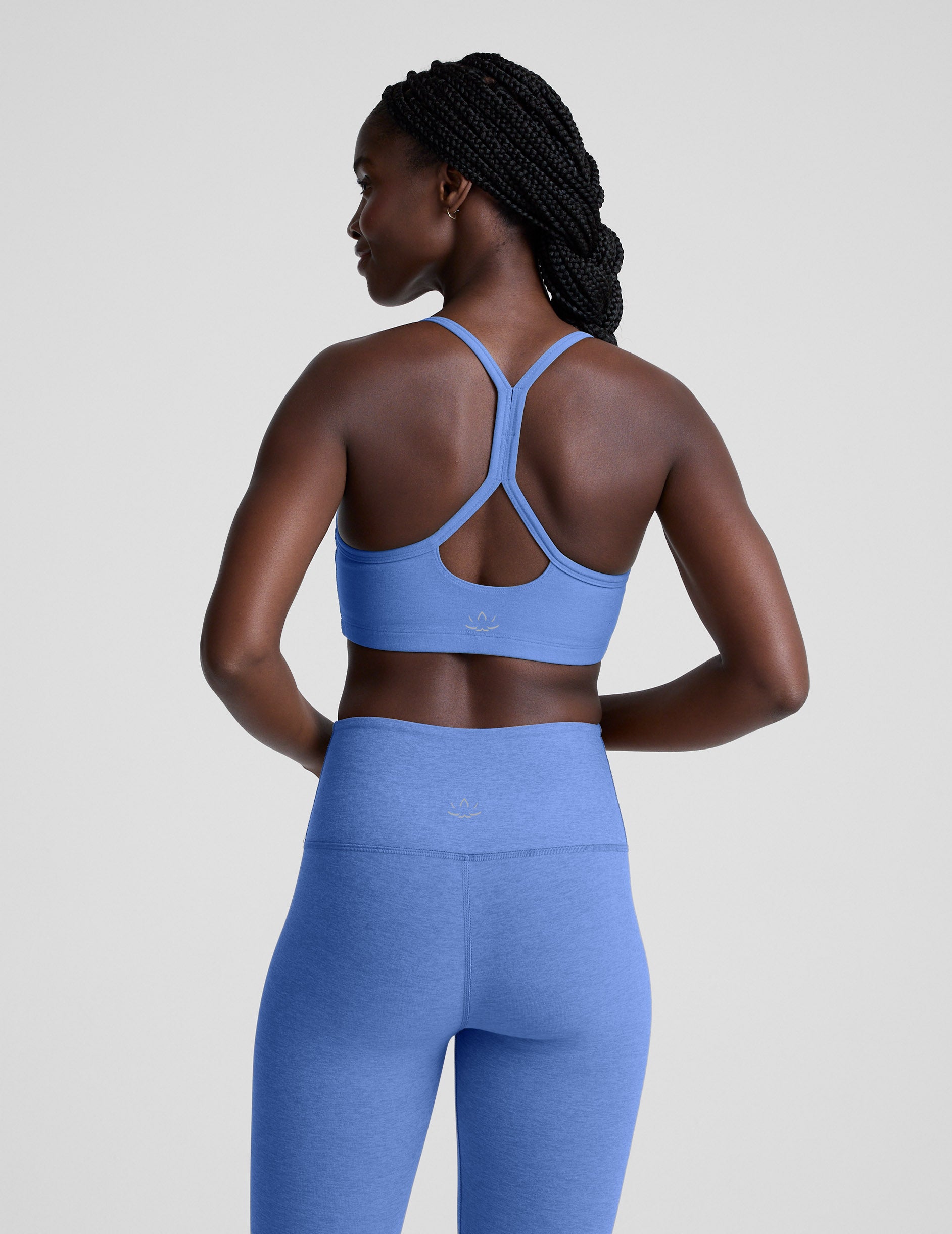 Spacedye™ Slim Racerback Bra - Wild Flower Blue Heather