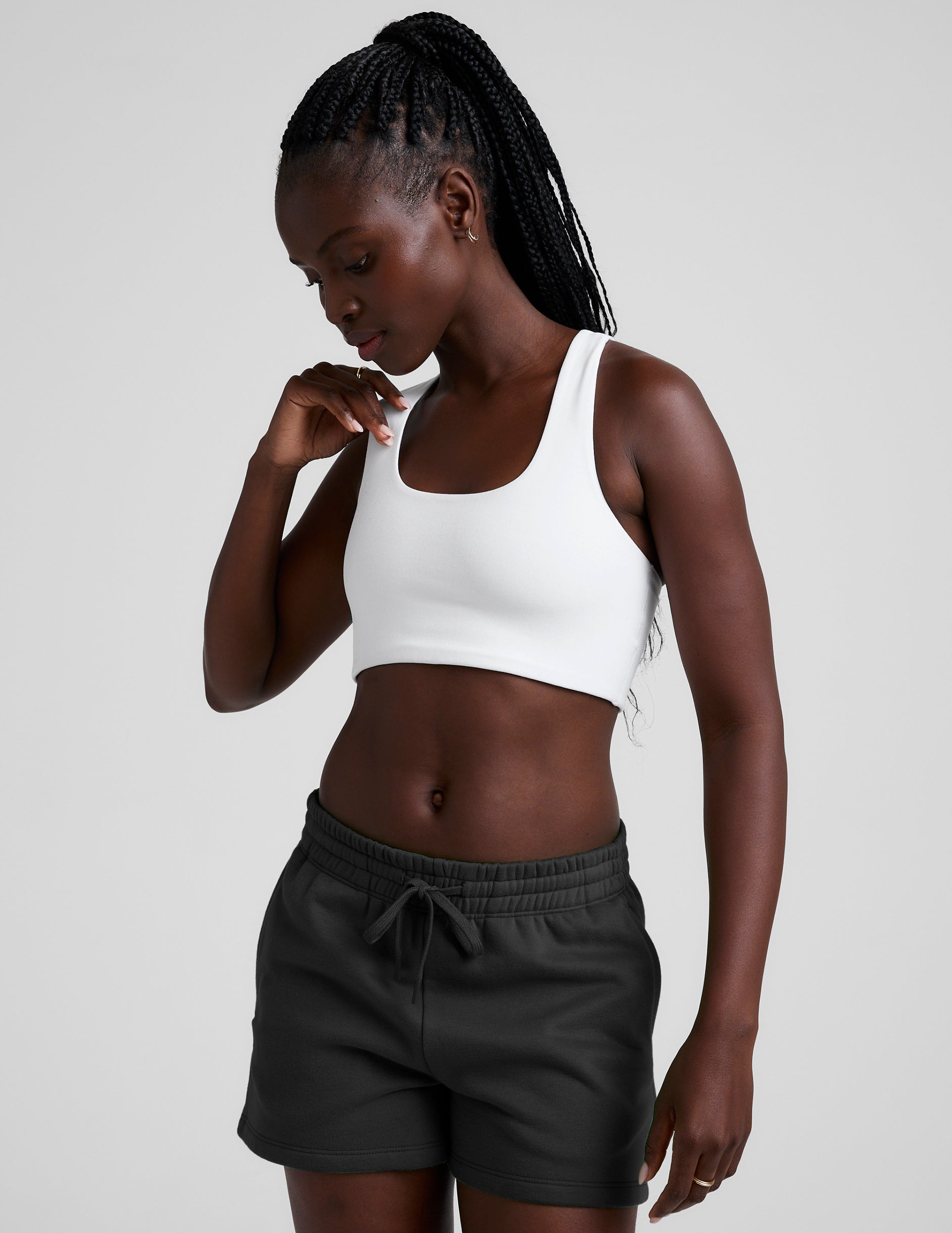 Spacedye™ Simplicity Long Line Bra 2.0 - Cloud White