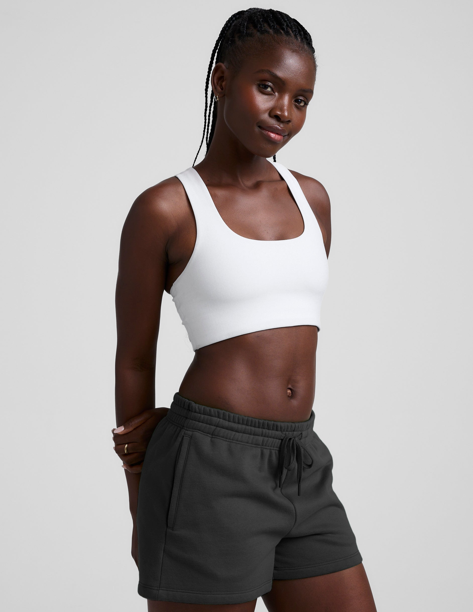 Spacedye™ Simplicity Long Line Bra 2.0 - Cloud White