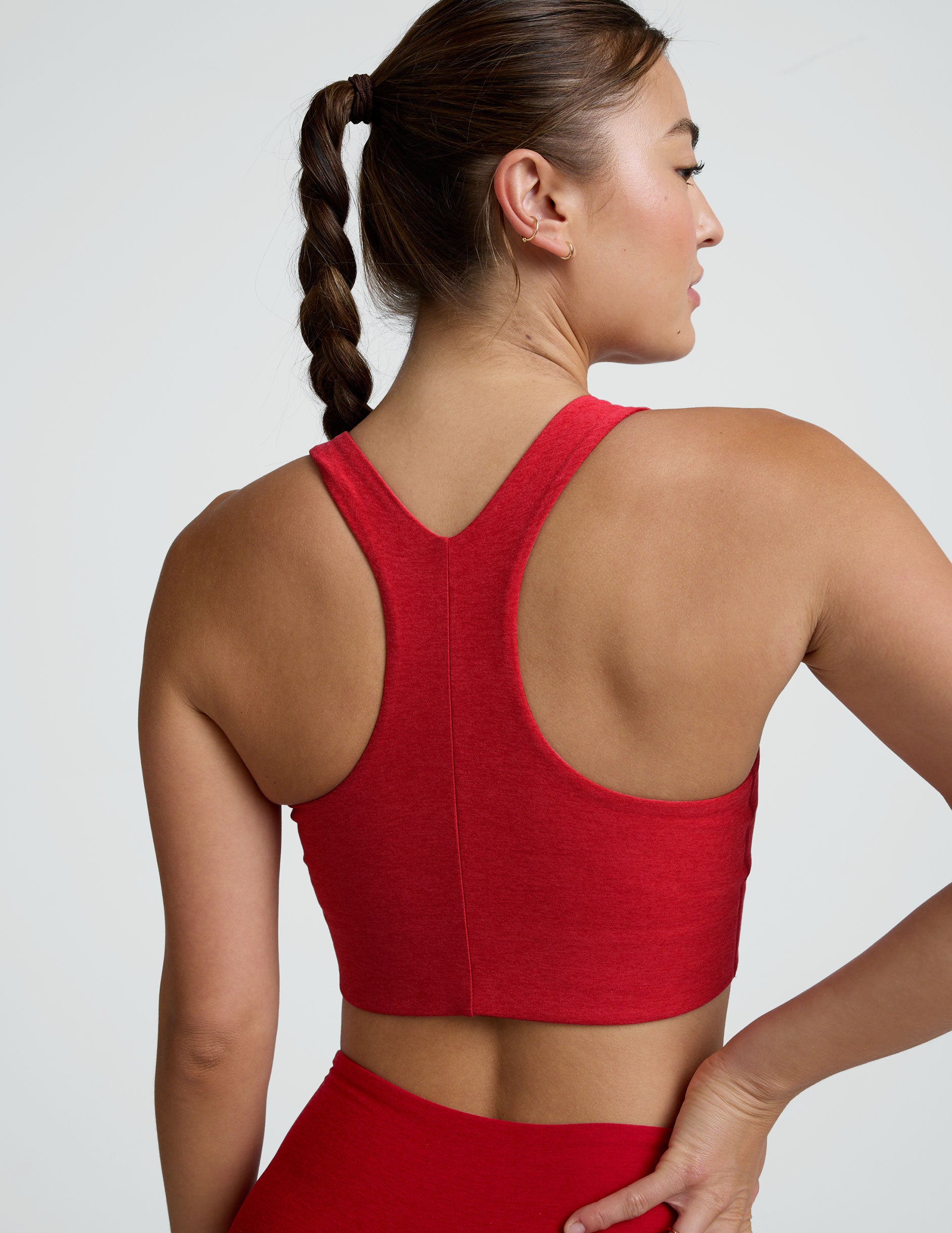 Spacedye™ Simplicity Long Line Bra 2.0 - Holly Red Heather