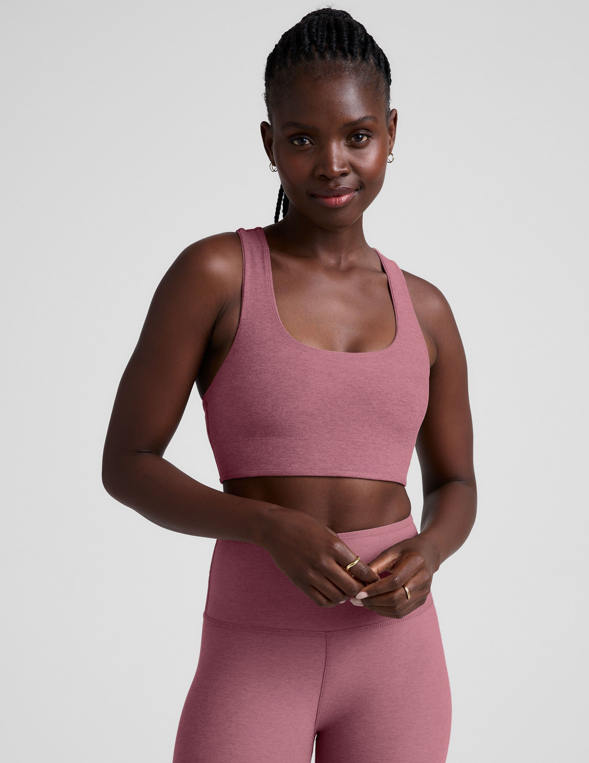Spacedye™ Simplicity Long Line Bra 2.0 - Orchid Blossom Heather