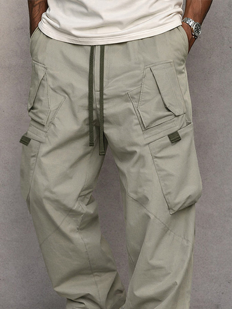 Utility Straight Fit Cargo Pants - Gray