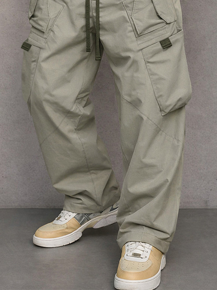 Utility Straight Fit Cargo Pants - Gray