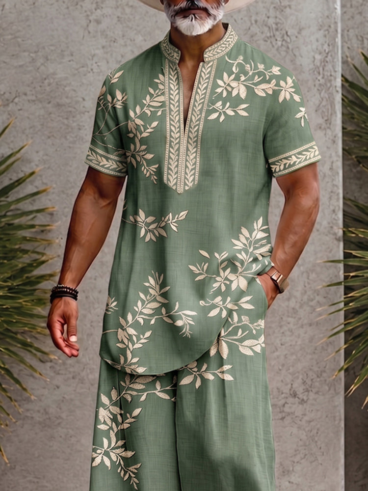 Stylish Comfort Printed Loose Fit Matching Set - PAT1