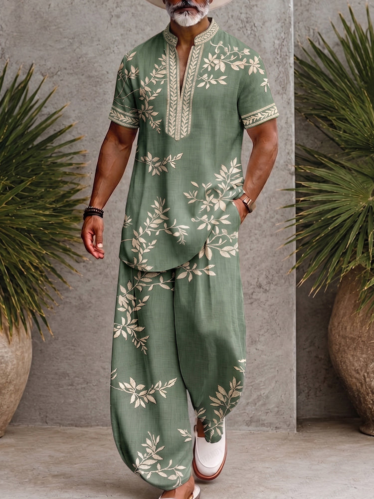 Stylish Comfort Printed Loose Fit Matching Set - PAT1