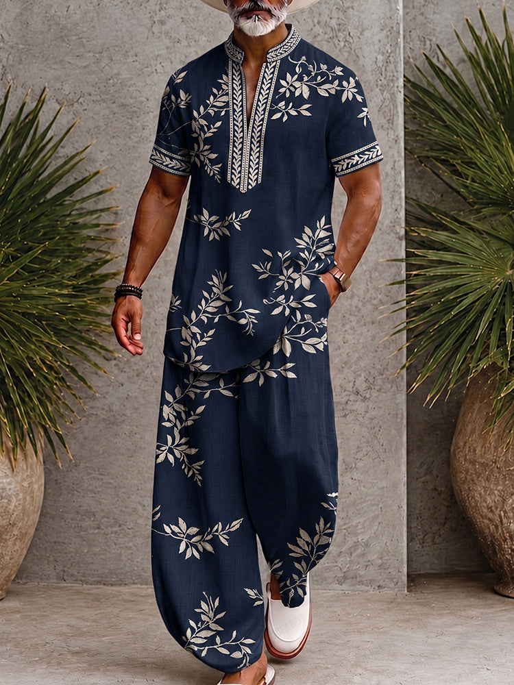 Stylish Comfort Printed Loose Fit Matching Set - PAT2