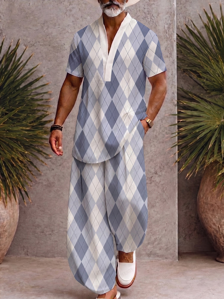 Stylish Comfort Printed Loose Fit Matching Set - PAT18
