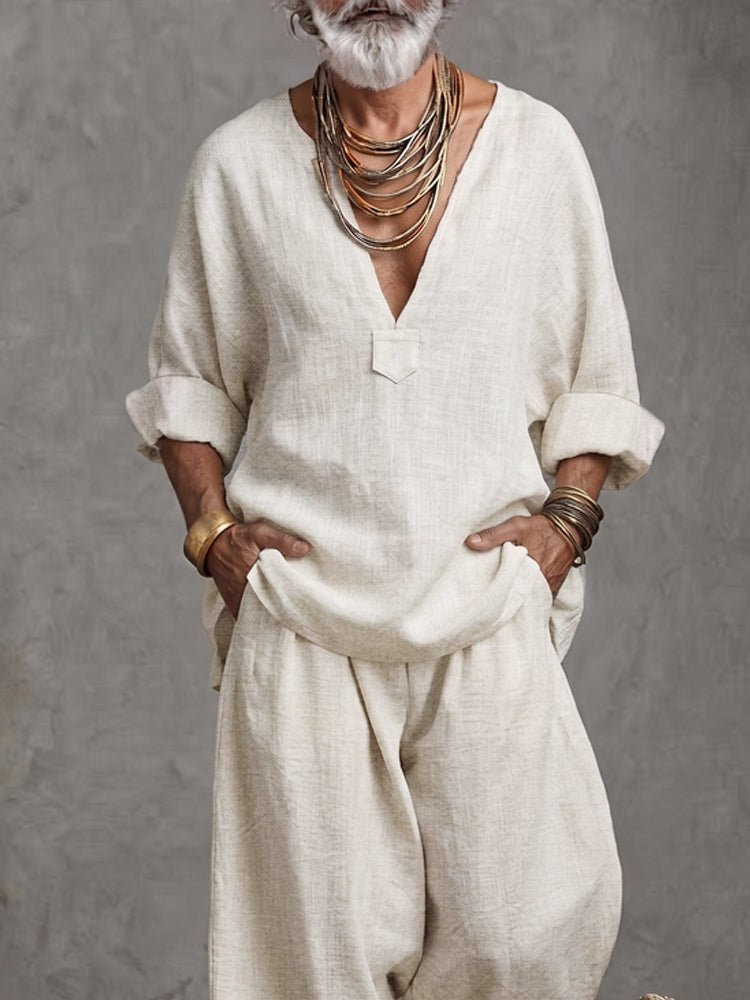 Natural Comfort 100% Cotton Matching Set - White