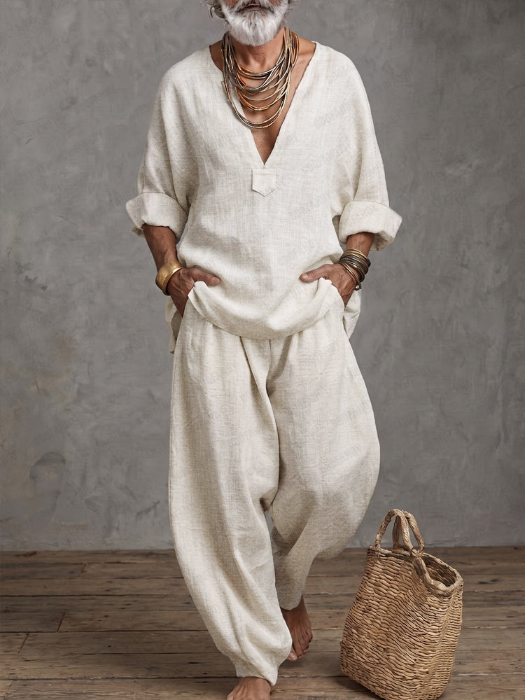 Natural Comfort 100% Cotton Matching Set - White