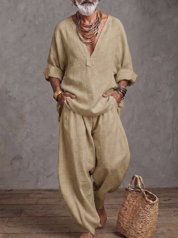 Natural Comfort 100% Cotton Matching Set - Khaki