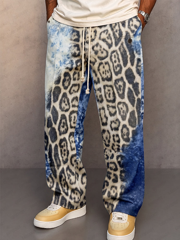 Fashion Printed Street Style Drawstring Pants - PAT6