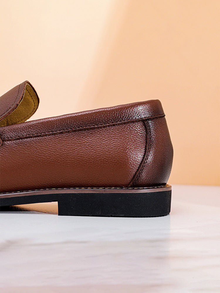 Classic Leather Penny Loafers - Dark Brown