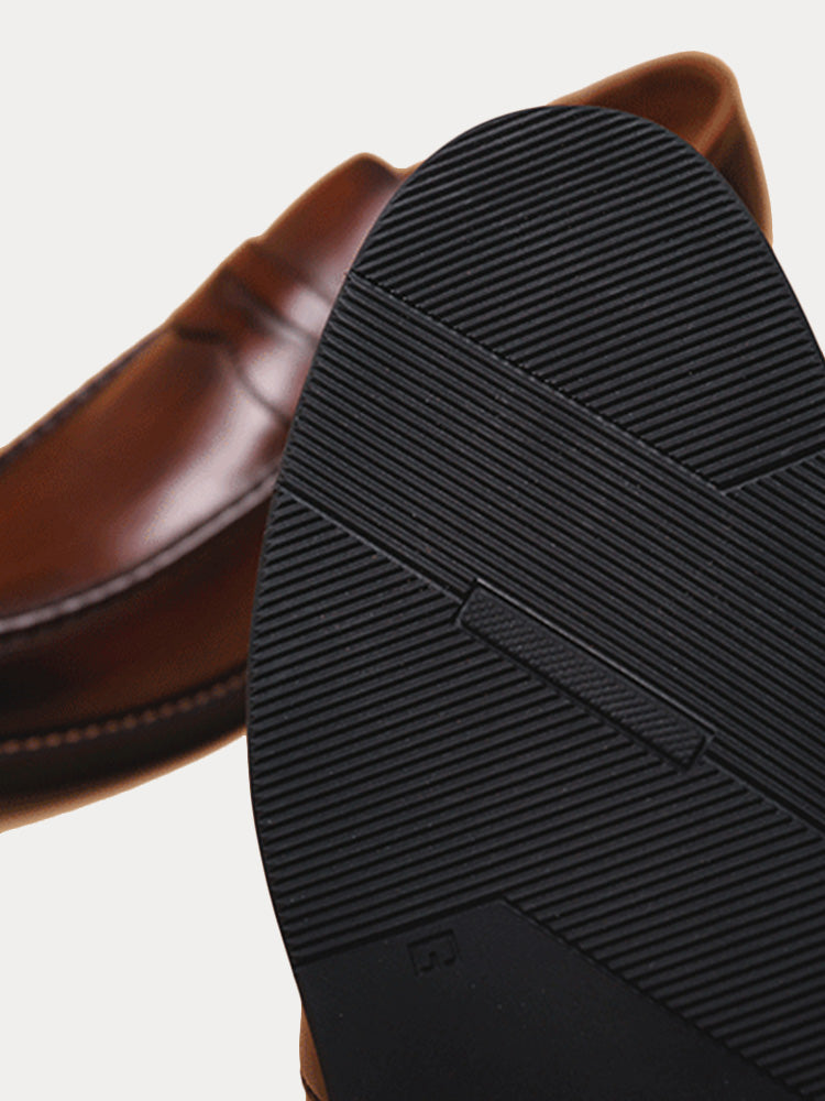 Classic Leather Penny Loafers - Dark Brown
