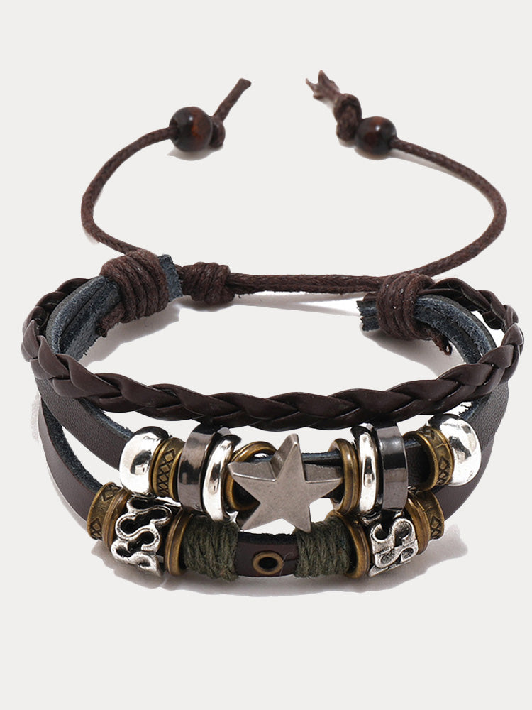 Retro Multilayer Wrap Leather Bracelets - PAT1