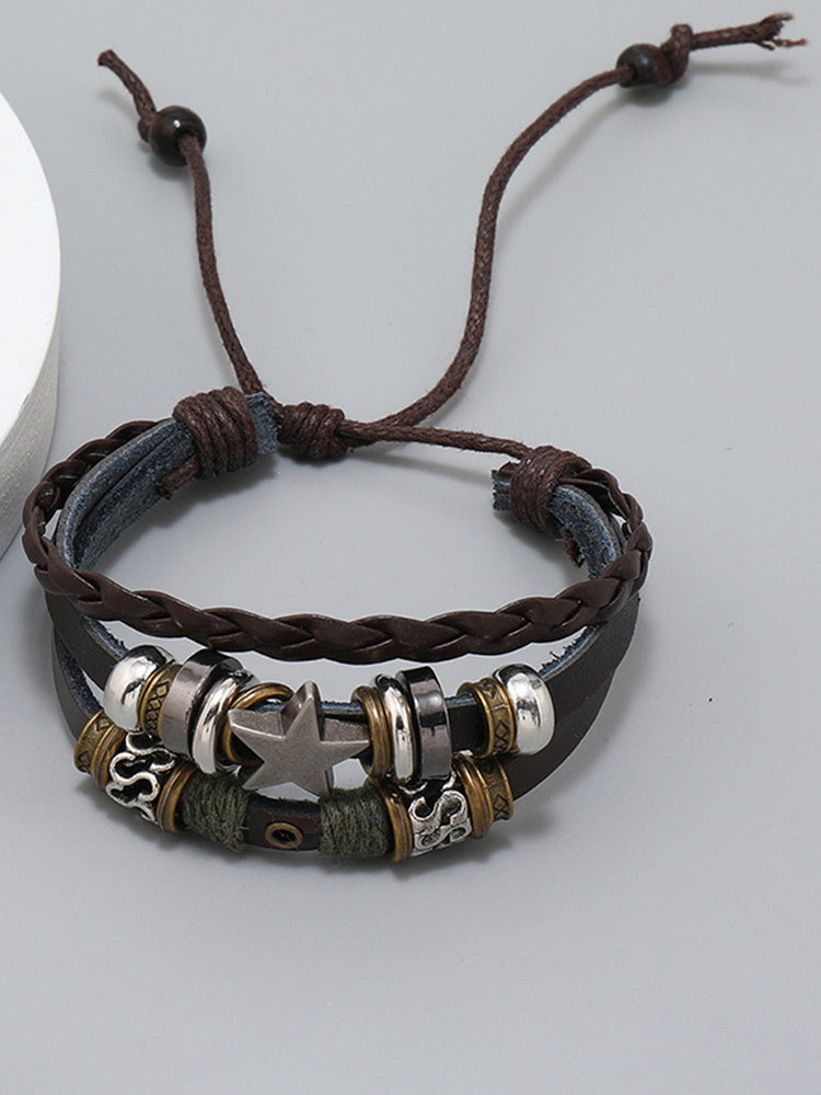 Retro Multilayer Wrap Leather Bracelets - PAT1