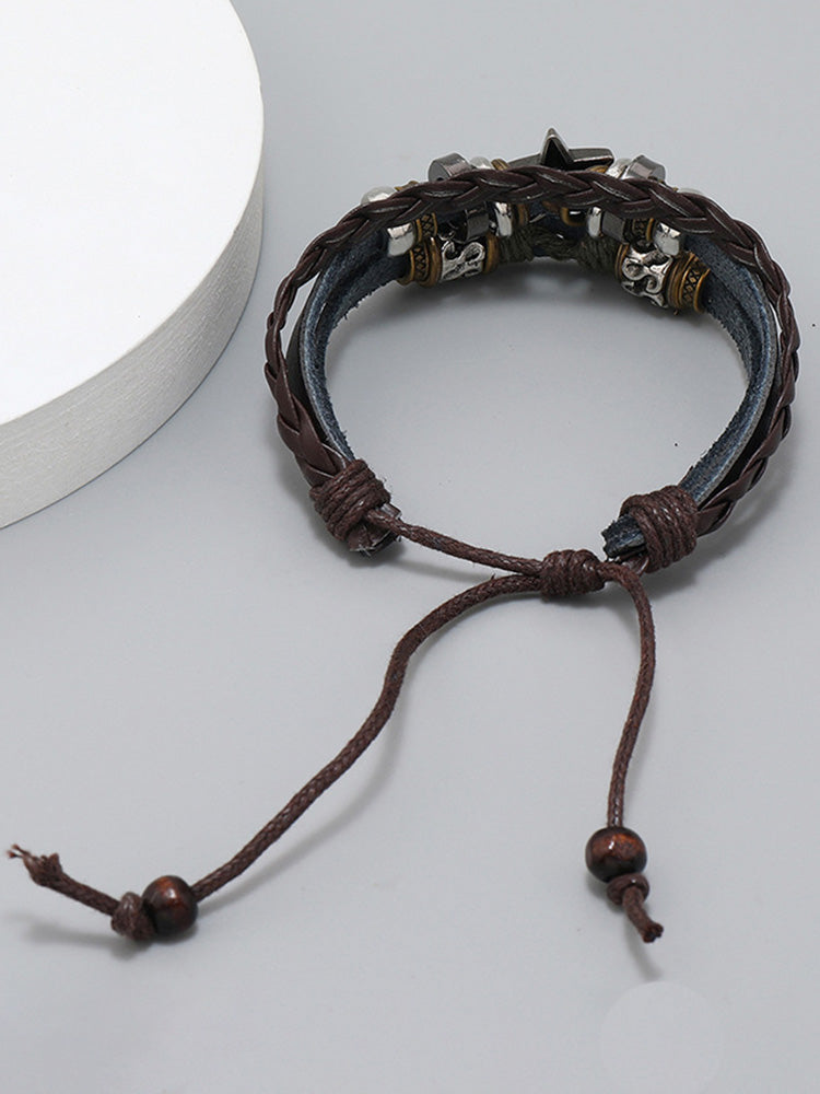 Retro Multilayer Wrap Leather Bracelets - PAT1