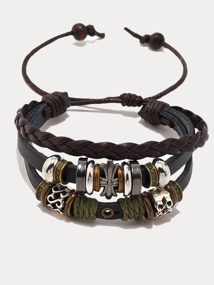 Retro Multilayer Wrap Leather Bracelets - PAT2