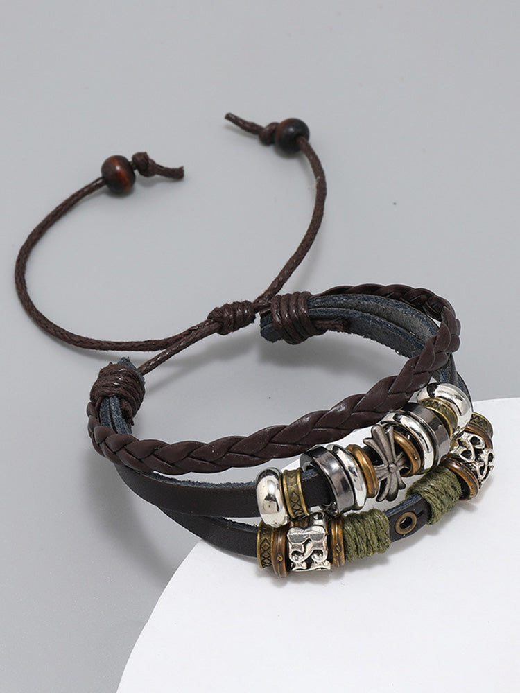 Retro Multilayer Wrap Leather Bracelets - PAT2