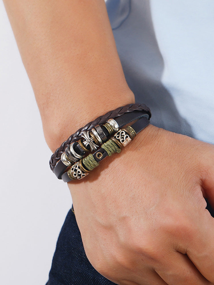 Retro Multilayer Wrap Leather Bracelets - PAT2