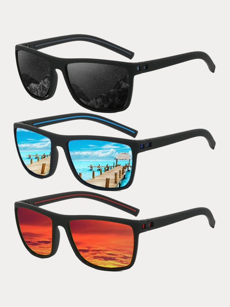 Square Frame Polarized Sunglasses - PAT5