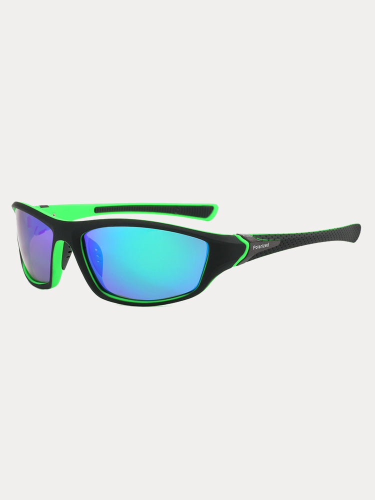 Rectangle Shade Outdoor Cycling Polarized Sunglasses - PAT12