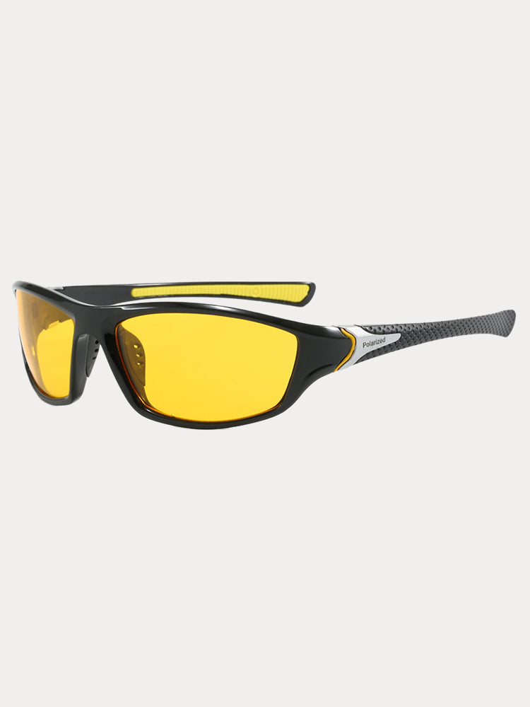 Rectangle Shade Outdoor Cycling Polarized Sunglasses - PAT8