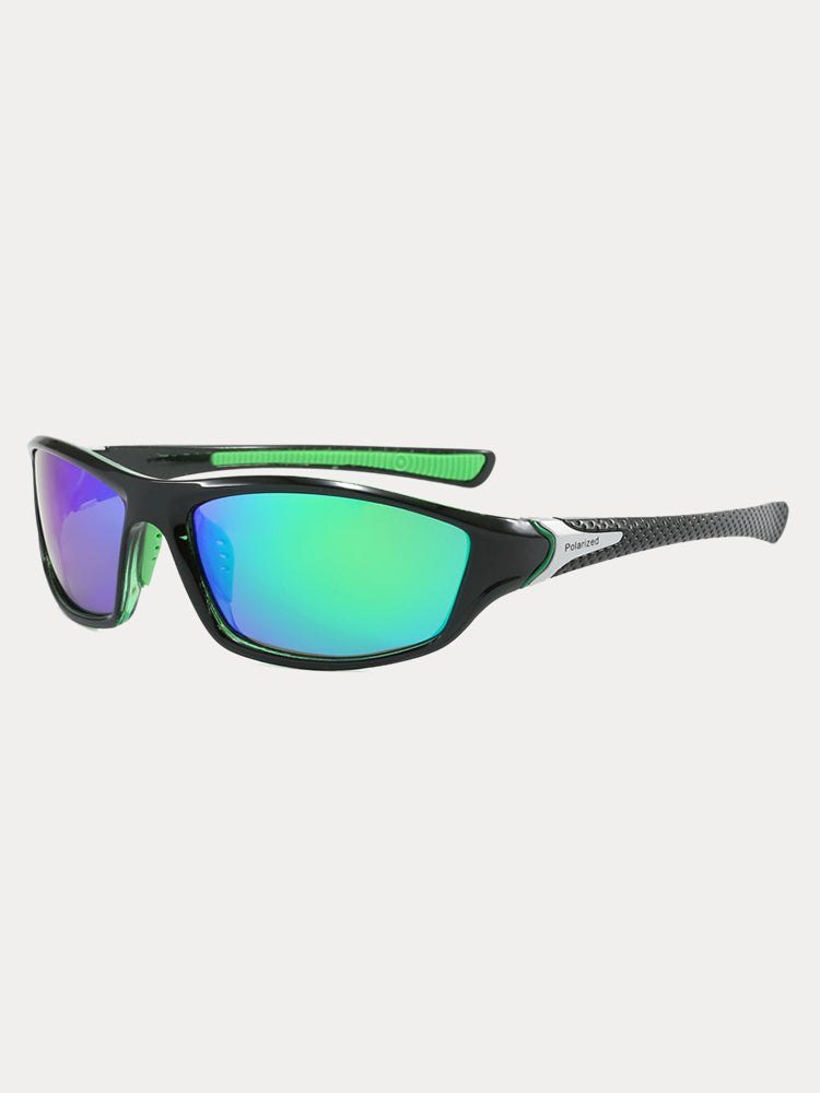 Rectangle Shade Outdoor Cycling Polarized Sunglasses - PAT9