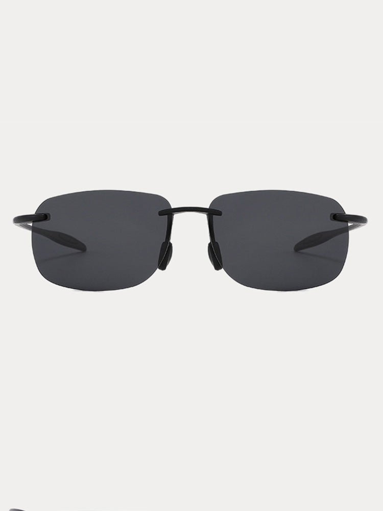 Vintage Rimless Rectangle Sunglasses - PAT1